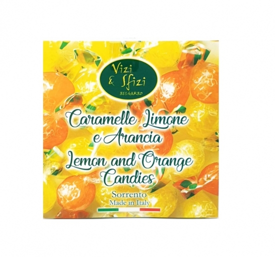 Hard Lemon and Orange Candies 100 gr Perle di Sole