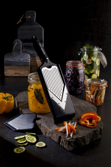 Slice Soft Foods Easily & Precisely with the Microplane Mini Mandoline