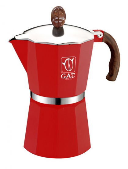 Gat Stainless Steel Induction Stovetop Moka Espresso Coffee Maker (6 Cup)